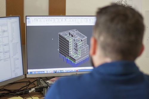 Modélisation d'un immeuble en 3D 